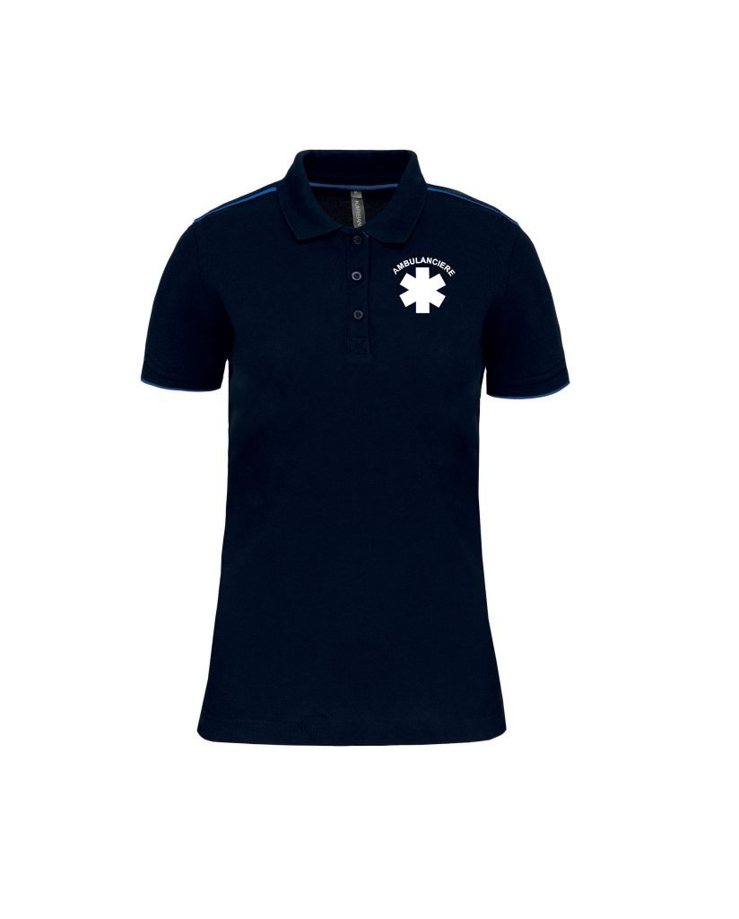 POLO LINER BLEU AMBULANCIERE