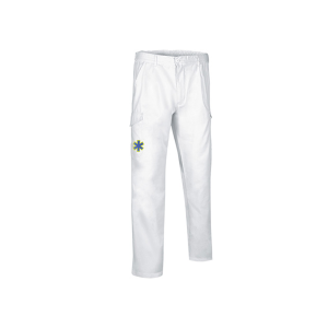 pantalon d'ambulancier blanc avec logo