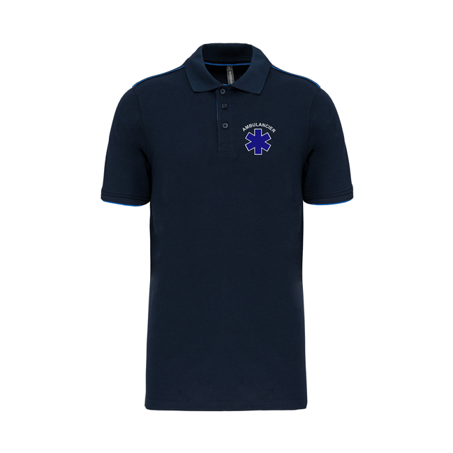 POLO LINER BLEU AMBULANCIER
